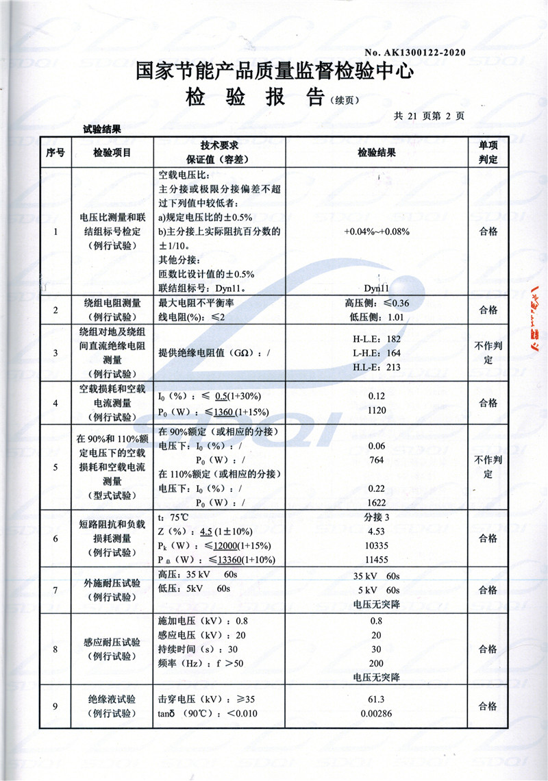 高低压试验报告-S11-1250晋州晋州晋州油浸式变压器-2.jpg